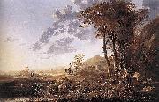 Evening Landscape with Horsemen and Shepherds Aelbert Cuyp